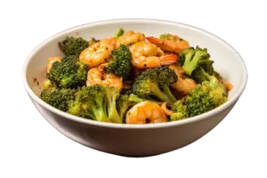 Steamed Shrimp with Broccoli