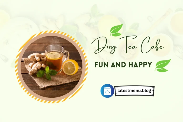 Ding Tea Menu
