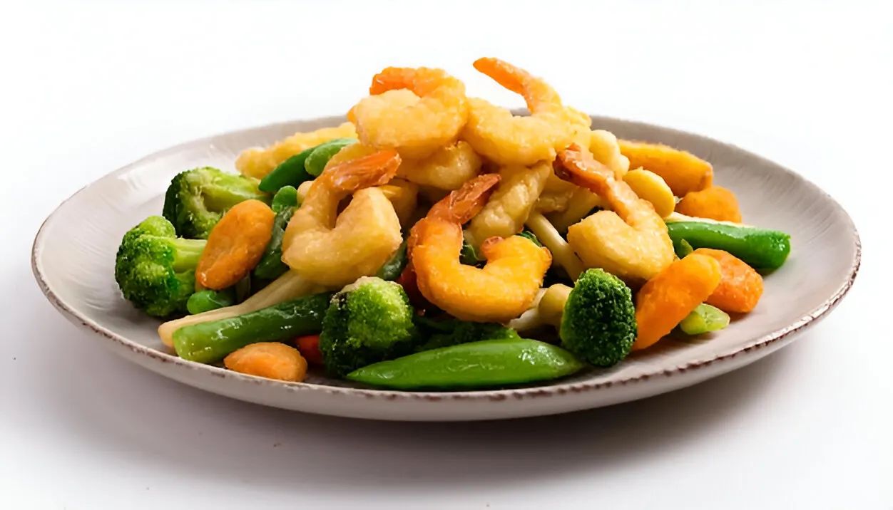 Steamed Chicken & Shrimp with Vegetables