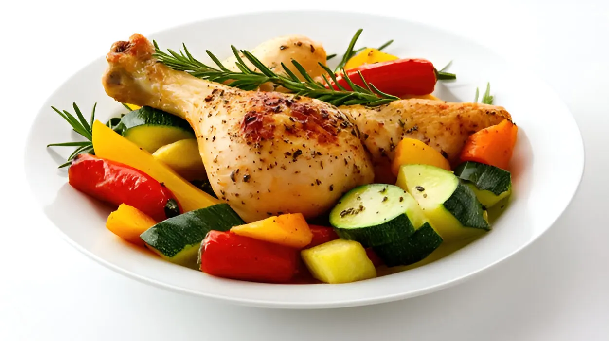 Steamed Chicken with Mixed Vegetables