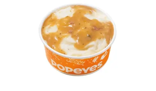 Regular Mashed Potatoes with Cajun Gravy