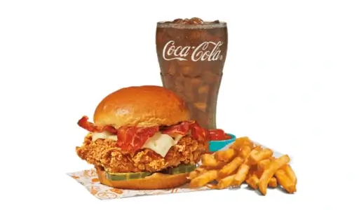 Spicy Bacon & Cheese Chicken Sandwich Combo