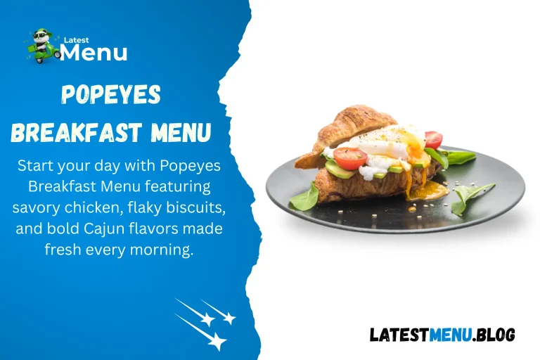 Popeyes Breakfast Menu