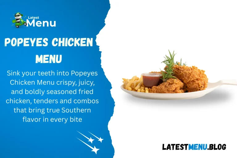 Popeyes Chicken Menu