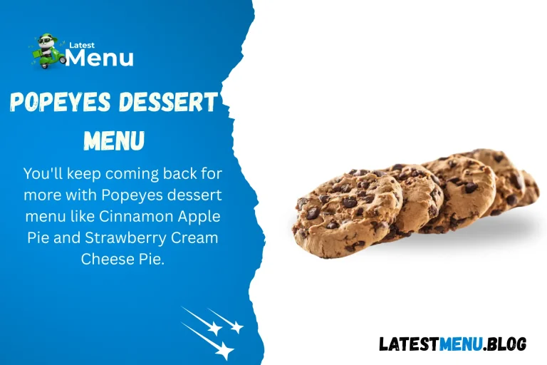 Popeyes Dessert Menu