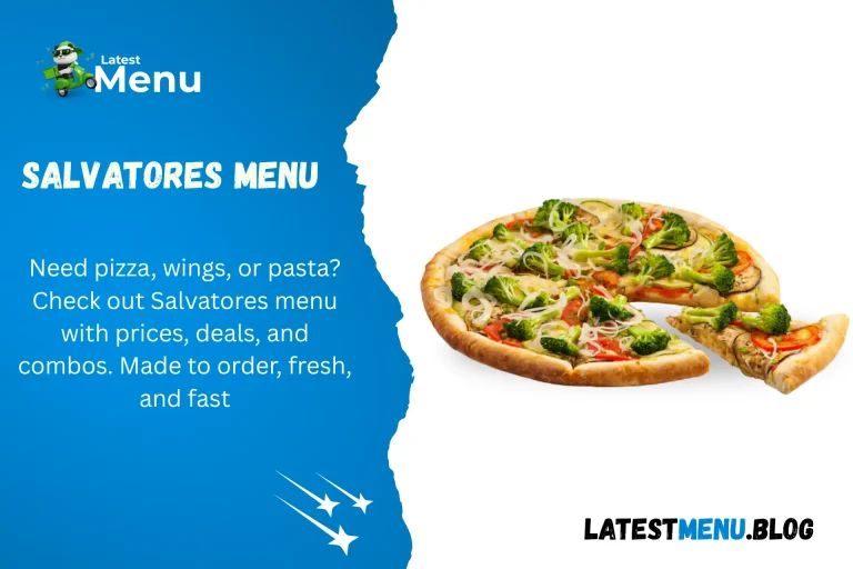 Salvatores Menu