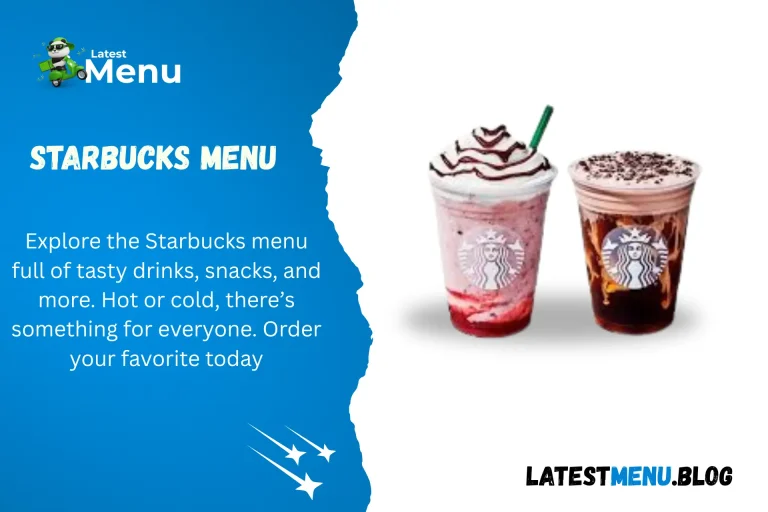 Starbucks Menu