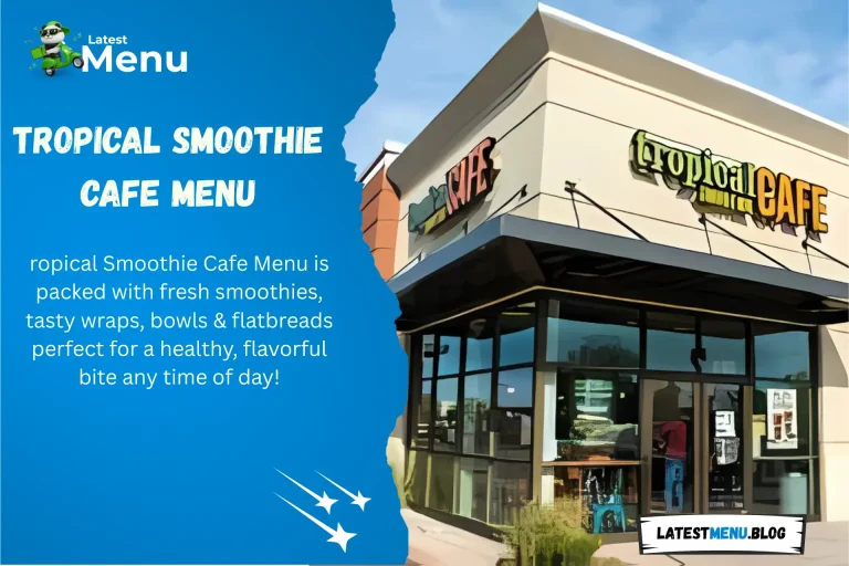 Tropical Smoothie Cafe Menu